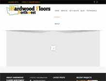 Tablet Screenshot of hardwoodfloorsnw.com